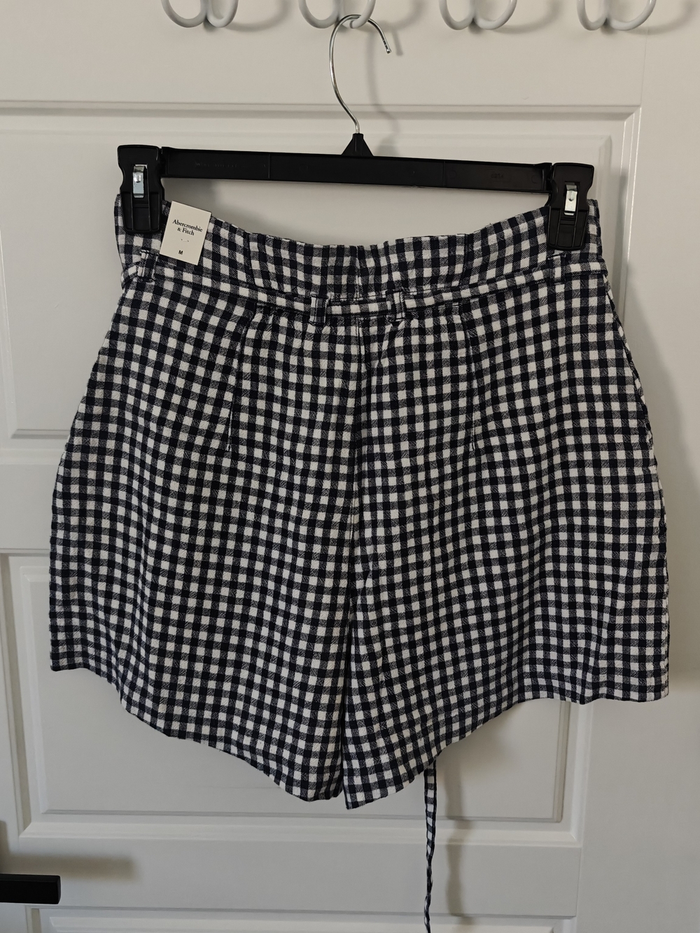 Abercrombie & Fitch Gingham Crop Tops & Short Set - Navy - Picture 9 of 10